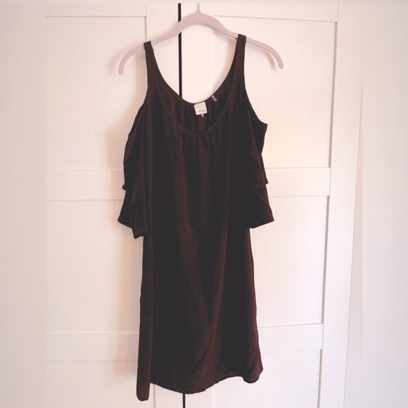 Revolve ecru brand cold shoulder cocktail dress in black size XS NWT - Picture 1 of 6